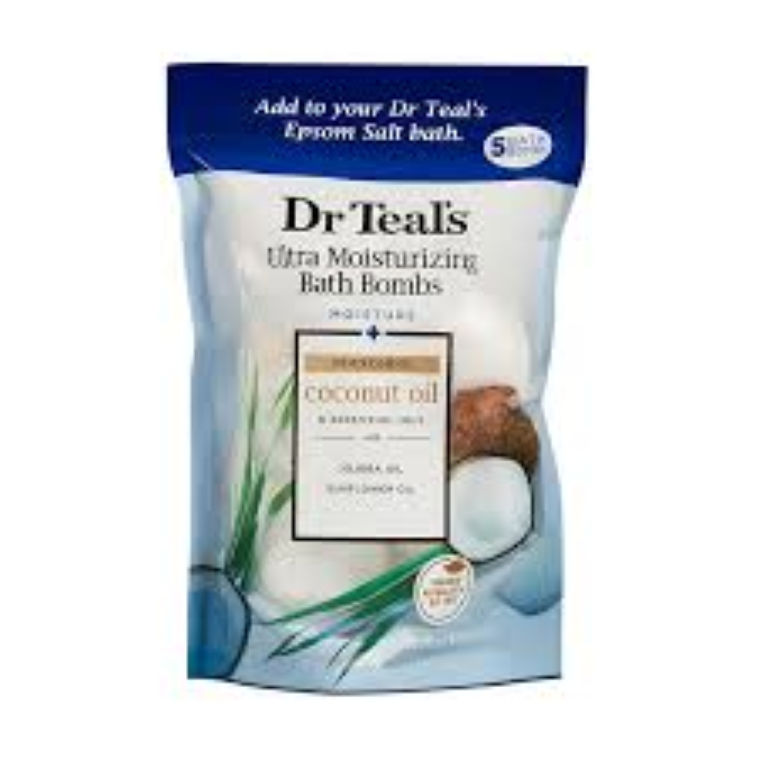 DR TEALS BATH BOMBS COCONUT OIL 45G